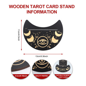 Boîte à cartes de tarot en bois, boîte à cartes de tarot porte-bonheur et support pour cartes de tarot en bois, boîte souvenir - Product Image 3