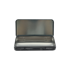 Factory Wholesale Cr Tin Box for Pill Medicine Candy Packaging Child Resistant Black Tins With Free Sample