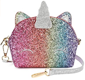 New Design Unicorn Gifts Kids Purse for Little Girls <strong>Sequin</strong> Glitter Crossbody Shoulder <strong>Handbag</strong> for Little fashionistas - Product Image 4