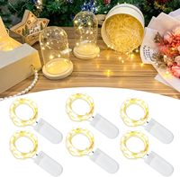 TSINYE 20 LEDs Mini String Lichterketten Batterie betrieben Warmweiß Twinkle Firefly Stars Silberdraht Weihnachts dekoration