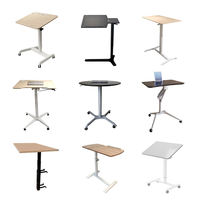 Table d'appoint moderne en fer avec réglage en hauteur par vérin à gaz, table basse polyvalente pour salon, chambre, école, canapé, maison
