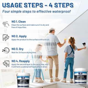 Revestimiento Impermeable de Poliurea y Epoxi a Base de Agua de Alta Calidad para Azulejos de Pared Exterior, Uso en Exteriores, Ecológico y Duradero - Product Image 4