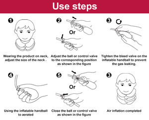 Ortopedi Retractor kerah dukungan dekompresi Leher serviks tiup traksi perangkat kerah tetap untuk dukungan leher - Product Image 3