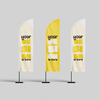 Drapeau publicitaire extérieur de haute qualité en aluminium personnalisé, imprimé en sublimation couleur sur polyester, pour publicité routière