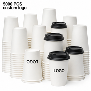 Vasos de Papel Personalizados de Pared Simple para Café, 7oz, 8oz, 9oz, Desechables para Bebidas Calientes, Venta al por Mayor Directa de Fábrica, MOQ Bajo - Product Image 1