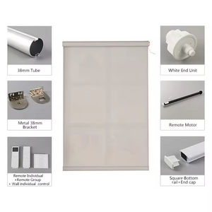Persianas Enrollables Motorizadas Personalizadas SAMADHI para Oficina, Cubierta Antipolvo, Control Remoto, Gratis para Hoteles - Product Image 4