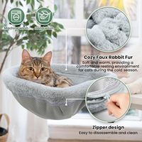 Ama-zon Meubles Offre Spéciale pour animaux de compagnie Hamac robuste pour lit de bureau pour chat avec tapis en peluche doux lavable pour lit de chat d'intérieur pour bureau