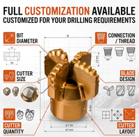 Буровое долото Drillsoltek 2026 PDC с индивидуальной настройкой, долото PDC для направленного бурения (HDD) водозаборных скважин и горнодобывающей промышленности