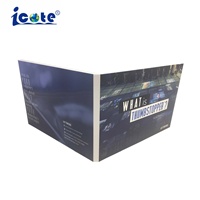 Carte vidéo personnalisée de 7 pouces Livret LCD imprimé offset Brochure vidéo de voeux pour cadeaux d'affaires Vidéo Musique Livre photo