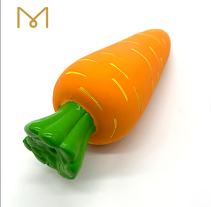 YHRQ Popüler 2026 Evcil Hayvan Ürünleri Orta Boy Doğal Yumuşak Kauçuk Lateks Gıcırtılı Çiğnenebilir Havuç Eko Dostu Günlük Köpek Oyuncakları - Product Image 4