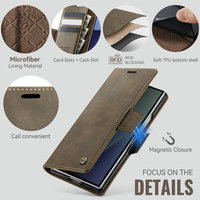 CaseMe casing pintar kulit Samsung, casing pintar kualitas terbaik, casing lipat 7, penutup dompet kulit, standar RFID, magnetik untuk Samsung Z, lipat 7