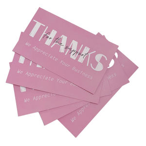 การ์ดเชิญออกแบบได้ตามต้องการสำหรับคำติชมหลังการขายการ์ดบริการพิมพ์ลายตัวอักษรขอบคุณสำหรับเล็บ - Product Image 3