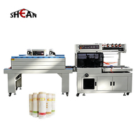 Machine d'emballage sous film rétractable entièrement automatique à jet de chaleur pour emballages de nouilles, batteries, assiettes jetables et boîtes cadeaux