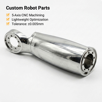 Carcasa de Articulación Robótica de Aluminio 7075, Mecanizada por CNC de 5 Ejes, Piezas de Precisión OEM para Robot Humanoide