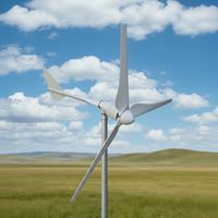 Générateur d'éoliennes Luvorb HAWT, moteur 48V 96V 120V 220V 1.5KW 2KW 3KW, énergie hybride solaire MPPT pour les ménages