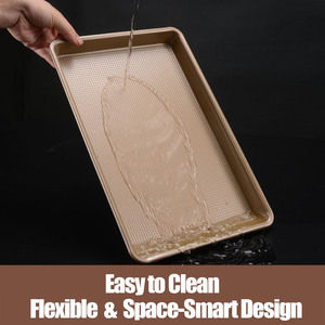 Joho Nướng Bánh Tấm Nhiệm Vụ Nặng Nề Thạch Cuộn Quý Tấm Chảo Lò An Toàn 0.8Mm Kết Cấu Không Dính Bakeware Kim Loại <span class=keywords><strong>Cookie</strong></span> - Product Image 6