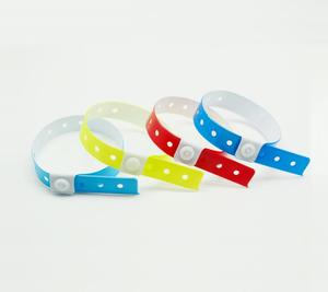 High Quality Disposable Soft PVC RFID Wristband Snap&amp;<strong>Slap</strong> <strong>Lock</strong> Popular Event Party Festivals Paper Material Welcome Promotional - Product Image 3