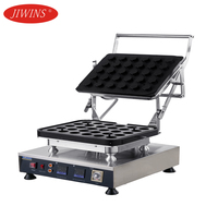 Équipement de cuisson professionnel pour cuisine, plaques de gaufrier électrique antiadhésives de qualité alimentaire en acier inoxydable 201, 3200W, amovibles et lavables