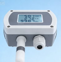 Transmisor de Temperatura, Humedad y Presión CWS29 con Pantalla LCD, Protección IP65, Métodos de Instalación Flexible en Pared y Riel DIN