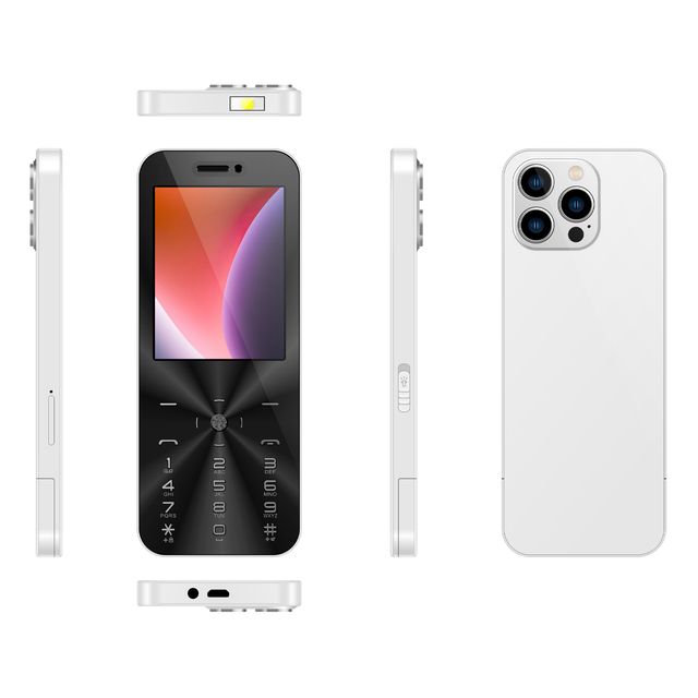 IQ01 2.8inch Big Screen Bittery Mobile Phone 2G 2/4 Sim Cards Feature Phone With Camera FM Flashlight Support OEM SKD