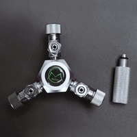 Collecteur de CO2 pour aquarium, répartiteur multi-voies, corps en alliage d'aluminium, durable, anti-corrosion, conception étanche au gaz, fournitures pour aquarium
