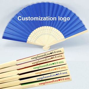 Portable Bamboo Folding Fan with Floral <b>Pattern</b> Carved and Painted Folk Art Design for Parties and Promotions - Product Image 2