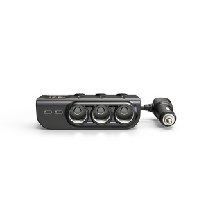 120W 3-<b>Socket</b> Car Cigarette Lighter Splitter PD 36W Fast Charger with 3 <b>USB</b> Ports, DC 12V/24V Car Charger Adapter with LED Volta - Product Image 1