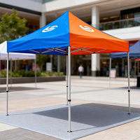 3x3m extérieur fer aluminium pliant Carpa Plegable 3x3 bleu chapiteau Gazebo auvent salon d'exposition tente pour événement