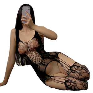 Collant résille de haute qualité respirant en dentelle, lingerie sexy pour femme - Product Image 2