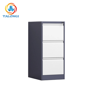 Armoire de classement A4 en acier à 3 tiroirs avec serrure à clé, design moderne – Durable, autoportante, pour bureau à domicile, hôtel, extérieur, multifonctionnelle - Product Image 3