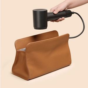 Stocked <b>Large</b> Hair Tool Organizer <b>Bag</b> Water PU Leather Resistant Makeup <b>Bag</b> <b>Gift</b> Portable Hair Air Wrap Dryer Case for <b>GIfts</b> - Product Image 2