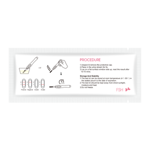 공장 직판 인기 판매 수동 <span class=keywords><strong>FSH</strong></span> 테스트 키트 난포 자극 호르몬 중간뇨 여성 건강 자가 테스트 - Product Image 5