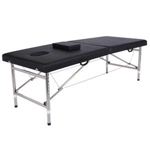 Table de massage multifonctionnelle moderne, très vendue, de bonne qualité, pliable, portable, à 2 sections, avec cadre en acier inoxydable, pour <span class=keywords><strong>spa</strong></span> - Product Image 2