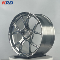 Rines de Alto Rendimiento Mecanizados por CNC de 16-20 Pulgadas 5x100, Plateado/Negro Pulido, Servicio Personalizado de PCD/ET para Rines de Aleación de Automóviles de Pasajeros