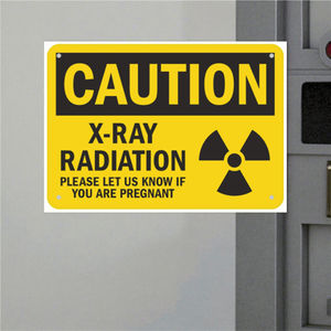 अनुकूलन योग्य एल्यूमीनियम धातु एक्स-रे सावधानी ने क्लीनिकों और प्रयोगशालाओं के सुरक्षा उत्पाद के लिए गर्भावस्था के खतरे की चेतावनी - Product Image 5