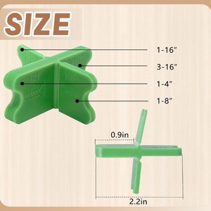 Entretoises de nivellement en plastique ABS de qualité industrielle, personnalisables, pour outils de jardinage, pour le nivellement des briques et la création de joints entre les carreaux - Product Image 3
