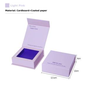 Yaneng cứng nhắc tráng giấy cao cấp trang sức hộp quà tặng với đồ trang sức Pouch túi giấy các tông Craft lật Top trang sức bao bì hộp - Product Image 3