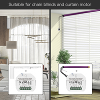 Tuya Smart Life WiFi 433Mhz interrupteur de rideau aveugle avec télécommande RF pour volet roulant électrique Google Home Alexa contrôle de la maison intelligente