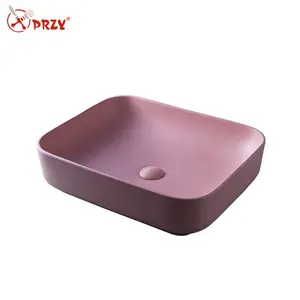 Molde de silicona para lavabo de cemento, para baño, borde redondeado Rectangular