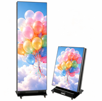 Écran d'affichage publicitaire LED pliable P2.5 pour intérieur, écran numérique portable sur pied pour salons professionnels, expositions et événements