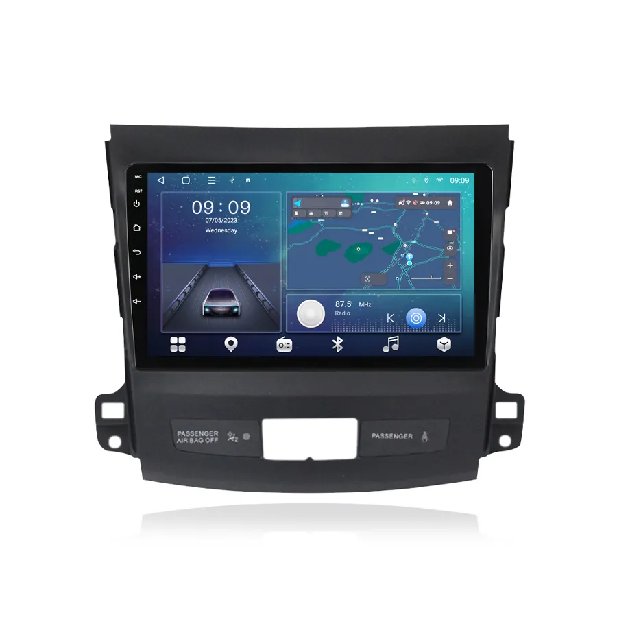 LT LUNTUO Android 13 8-Kern-Autoradio Für Mitsubishi Outlander 2005-2011 Peugeot 4007/Citroen C-Crosser Autoradio Multimedia