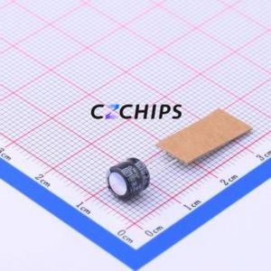 Condensateur électrolytique en aluminium à montage traversant 16MH5100MEFCT56.3X5, D6.3xL5mm, 100uF, 20%, 16V, 62mA-120Hz - Product Image 1