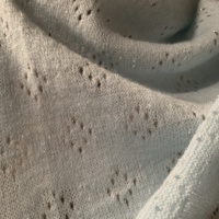 Tissu polyester tricoté pour femmes, sous-vêtements et robes, étoffe ajourée crochetée, vente en gros,
