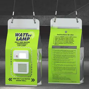 Customizable LED Saltwater Lamp: Luz De Emergência Portátil Para Acampamento Ao Ar Livre E Resgate