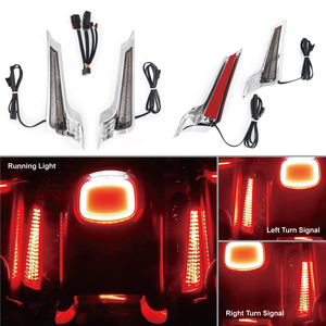 Feux de panneau LED <span class=keywords><strong>3</strong></span>-<span class=keywords><strong>en</strong></span>-<span class=keywords><strong>1</strong></span> pour <span class=keywords><strong>Harley</strong></span> Touring 2014-2023 FLHX FLTRX FLHRXS, clignotants <span class=keywords><strong>arrière</strong></span>, feux de freinage et feux de position - Product Image 3