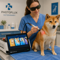 Dispositivo de Terapia Láser Veterinaria Portátil de Alta Potencia de 30 W, Láser de Diodo GaAlAs para el Alivio del Dolor