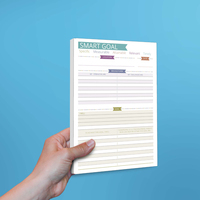 Bloc-notes promotionnel personnalisé détachable à faire en gros bloc-notes autocollant objectif intelligent calendrier spécifique planificateur bloc-notes