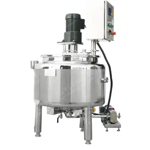 Zhonghao100L 200L Stainless paslanmaz çelik yoğurt üretim hattı diş macunu yapma makinesi sıvı sabun Homogenizer karıştırma tankı