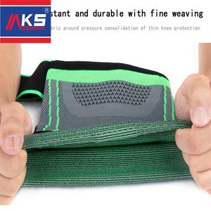 Penyangga lengan lutut pria dan wanita, tali dapat diatur 3D tenun kompresi, pendukung keamanan kebugaran luar ruangan - Product Image 5