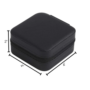 Estuche de Almacenamiento de Joyas de PU de Lujo, Diseño Personalizado con Letras, Organizador de Viaje para Colección de Anillos, Collares y Pendientes - Product Image 2